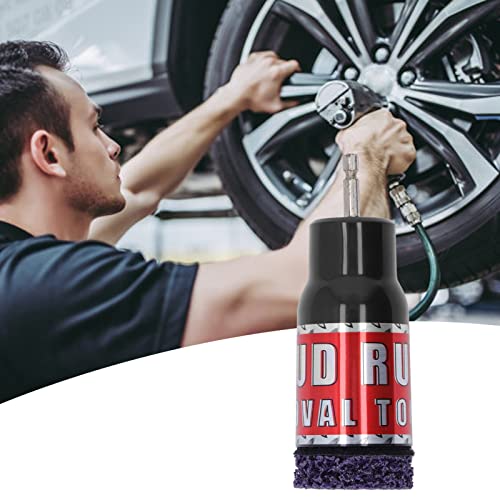 Wheel Stud Cleaner, Metal Rescue Hub Cleaner Rust Removal Tool Wheel Hub Clean Tools for 0.5in Impact Wrenches Electric Drill Cleaning Tool Effective Air or Electric Mode Screws Bolts Driven Surfaces