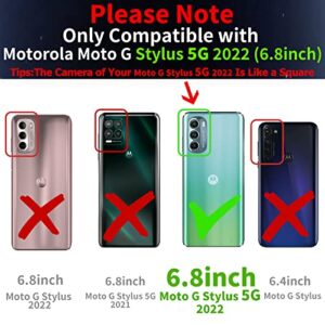 Lotadilo for Moto G Stylus 5G 2022 Case, Moto G Stylus 5G Cases with Astronaut Stand for Women Girls, Girly Cute Spaceman Love Heart Gold Plating 6D Phone Cover for G Stylus 5G 2022 6.8'' Black