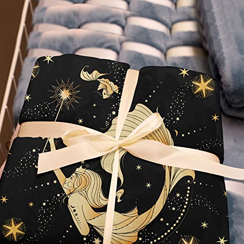 Henazin Pisces Gifts, Pisces Gifts for Women Men, Pisces Decor, Pisces Blanket, Pisces Zodiac Gift, Pisces Astronomy Gift, Pisces Birthday Gift for Women Men, Constellation Gift Blanket 50"X60"