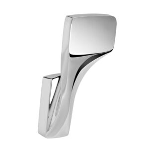 frafuo robe hooks for bathrooms-artistic curved line for solid brass towel hooks-7.93 oz weight for chrome towel hook ensure quality (chrome)