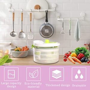 niceeshop Capacity 3L Salad Spinner Vegetable Washer Fruit Vegetable Bowl Salad Spinner with Cover Vegetable, Good Grips Salad Spinner, Kitchen Tool for Lettuce Dryer Salad Shooter Small Salad Spinner