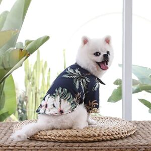 Hoodies for Dogs Doggies Soft Comfy Sweatshirt Pet Printed Clothes Pet Dogs Jacket Breathable Dog Outfit Puppy T Shirts Navy Medium