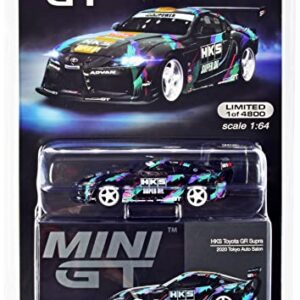 Truescale Miniatures GR Supra (A90) RHD (Right Hand Drive) HKS Livery 2020 Tokyo Auto Salon Ltd Ed to 4800 pcs 1/64 Diecast Model Car by True Scale Miniatures MGT00350