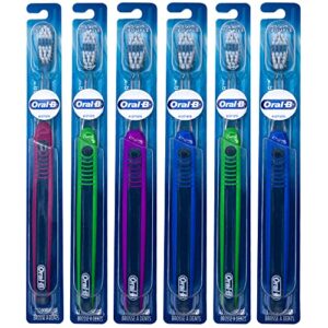 oral-b indicator toothbrushes 35, compact soft (colors vary) - pack of 6