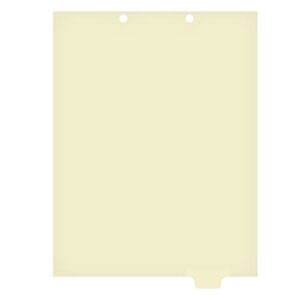 individual chart divider sheets used to build chart divider sets for medical practices, 1/6th cut, tabs on bottom, position: #6, blank (pack of 100)
