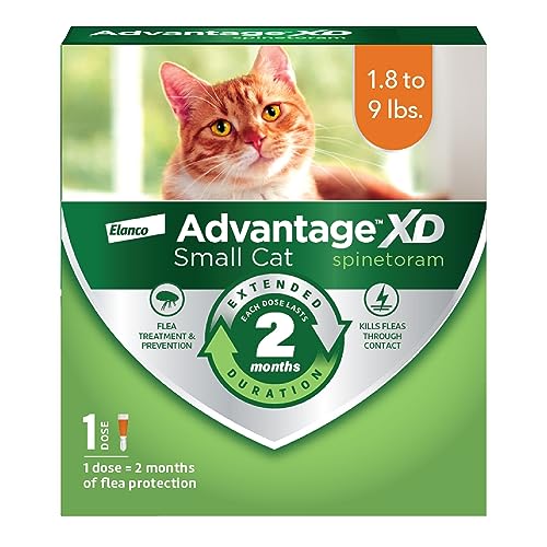 Advantage XD Small Cat Flea Prevention & Treatment For Cats 1.8-9lbs. | 1-Topical Dose, 2-Months of Protection Per Dose