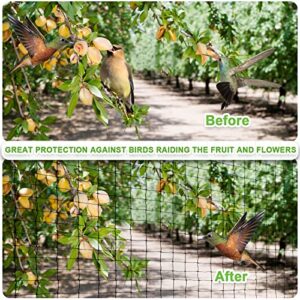 Bird Netting，7x100FT Garden Netting for Garden Protection, Durable Deer Fencing Net, Protecting Plants, Fruit Trees, Vegetables from Birds and Other Animals