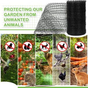 Bird Netting，7x100FT Garden Netting for Garden Protection, Durable Deer Fencing Net, Protecting Plants, Fruit Trees, Vegetables from Birds and Other Animals