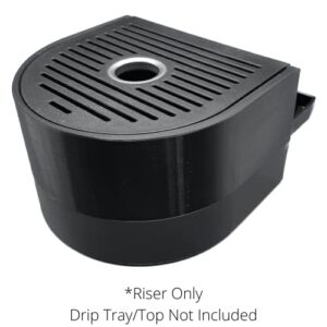 Drip Tray Mug/Cup Riser Made for the Keurig K-Supreme and K-Slim, Black, 1.7 inches tall