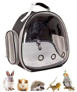 xzking guinea pig carrier cage, clear breathable small animal carrier for bird bunny bearded dragon rat hamster