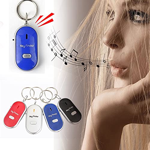 1 Pieces Key Finder KeyTag LED Light Remote Sound Control Lost Key Finder with 1 Pieces Keychains Key Locator Device Phone Keychain for Child Elderly Pet Luggage