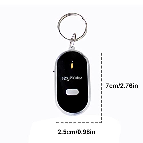 1 Pieces Key Finder KeyTag LED Light Remote Sound Control Lost Key Finder with 1 Pieces Keychains Key Locator Device Phone Keychain for Child Elderly Pet Luggage