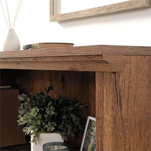 Pemberly Row Contemporary 3-Shelf Wood Bookcase in Vintage Oak