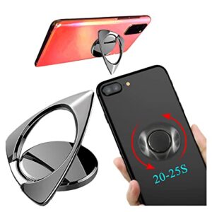 Tons Cell Phone Fidget Spinner Finger Ring Grip Holder, 360° Rotating Metal Mobile Phone Ring Holder, Smart Phone Tablet Case Accessories Toys