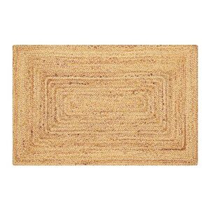 Rug 2x3',Rag Rugs,Jute Rug,Braided Rug,2x3 Rug,Jute Rugs,Jute Handloom Rug 2x3', Farmhouse Area Rugs, Natural Braided Doormat for Kitchen Entryway Pets Playing Rugs - Natural