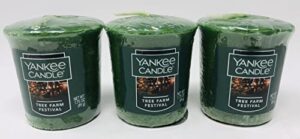 yankee candle tree farm festival 3 pack votives candle