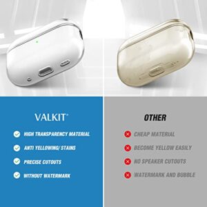 Valkit Compatible Airpods Pro 2nd Generation Case Clear, Soft TPU AirPods Pro 2 Case Transparent Protective Cover for Women Men Shockproof iPods Pro 2 Case Skin for Airpods Pro 2nd Gen 2023/2022