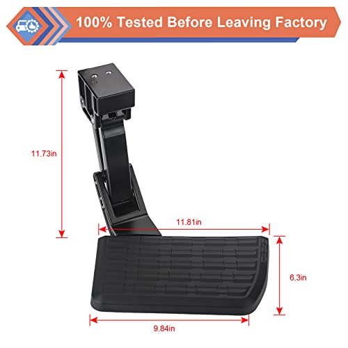 ZONFANT Rear Bed Step, Retractable Side Tailgate Step Compatible with 2014-2021 Toyota Tundra, Replace#PT392-34140 75316-01A