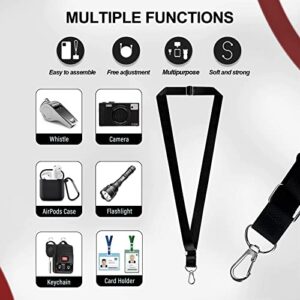 BFSD·DM Phone Lanyard,Cell Phone Lanyards for Around The Neck,Adjustable Nylon Phone Strap Crossbody Compatible with Most Smartphones with Full Coverage Case(Black)
