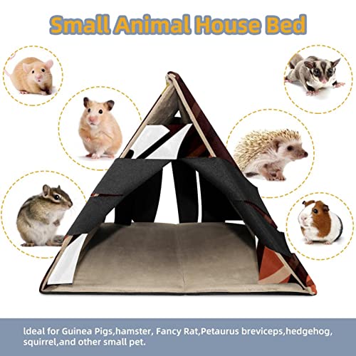 Rugby Pattern, Guinea Pig Hideout for Small Animal Hamster Gerbils Chipmunks Squirrels Hedgehogs Guinea Pig Bed