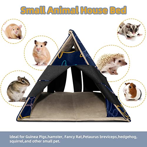 Sketch Colorful Turtle Bubble, Hamster House Habitat Bed for Small Animal Hamster Gerbils Chipmunks Squirrels Hedgehogs Guinea Pigs Habitat Decor