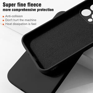 Defender Designed for iPhone 13 Pro Max Case, [Silky and Soft Touch Series] Premium Soft Silicone Full-Body Protective Bumper Case Compatible with Apple iPhone 13 Pro Max - Matte Black