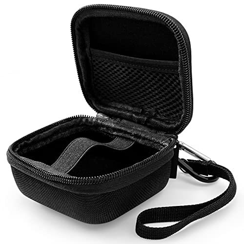 Geiomoo EVA Headphones Hard Case, Portable Storage Cover with Carabiner and Strap (Black)