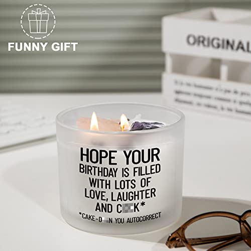 Funny Birthday Gifts for Her Wife, Romantic Gift for Girlfriend Fiancee Gag 12oz Big Candle