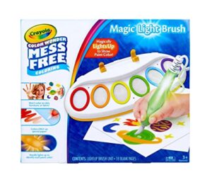 crayola color wonder magic light brush, mess free painting, gift for kids, 3, 4, 5, 6