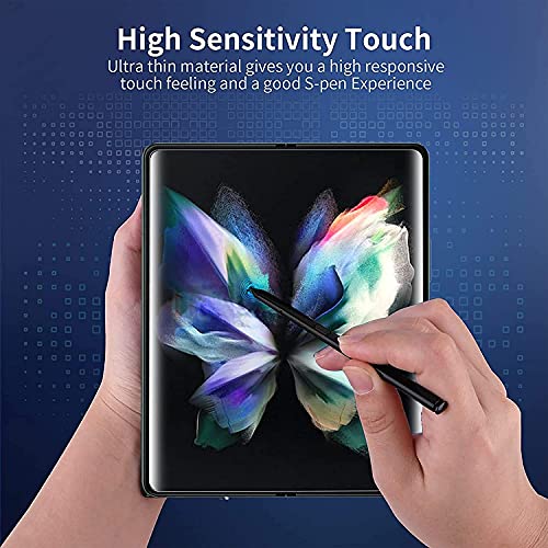 Screen Protector for Samsung Galaxy Z Fold 4 5G, Flexible TPU Screen Protector, 2 Pack Front with 2 Pack Inside, Fingerprint Unlock, Case Friendly, Bubble Free, Anti-Scratch, HD Clear