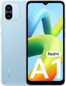 xiaomi redmi a1 unlocked 4g volte cellphone,2gb ram + 32gb rom,6.52" display, 8mp camera,5000mah battery with 10w fast charging smartphone (blue)