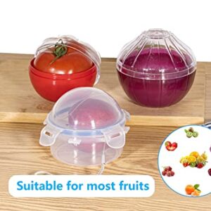 Ortarco Fruit and Vegetable Storage Container Lemon Tomato garlic Keeper Onion Saver Holder Tool