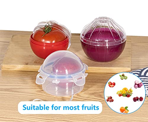 Ortarco Fruit and Vegetable Storage Container Lemon Tomato garlic Keeper Onion Saver Holder Tool