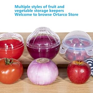 Ortarco Fruit and Vegetable Storage Container Lemon Tomato garlic Keeper Onion Saver Holder Tool