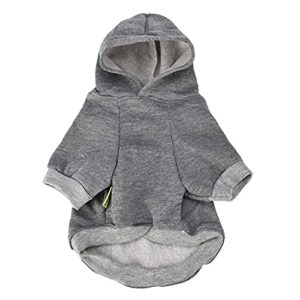 breathable dog outfit doggies soft comfy sweatshirt hoodies for dogs pet printed clothes pet dogs jacket puppy t shirts grey x-small