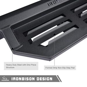 IRONBISON Hitch Steps Universal Fit 2" Hitch Receivers with 5" Drop Step Heavy Duty Steel Hitch Steps for Pickup Truck Fine Texture Black