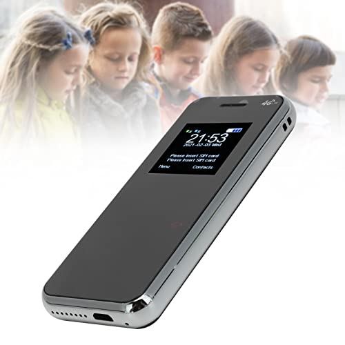 Diydeg Kids Cell Phone, Dual Card Dual Standby Easy to Use Simple Mobile Phone, Portable Mini Smartphone with 32MB & 32MB, 2600mAh Battery, Bluetooth & Speed ​​Dialing for Kids, Students(Black)