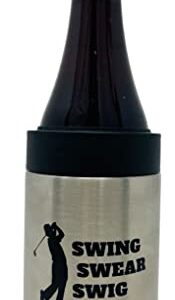 Golf Can Koozie - Funny Golf Gift - Stainless Steel Coozie for Beer, Hard Seltzer, Water, Soda