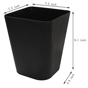 XIAOXGXF 2 Pcs 1.6 Gallon Small Trash Can Mini Wastebasket Garbage Can for Home Kitchen Office Bathroom