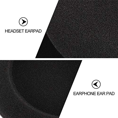 Mobestech Foam Earbud Earpad 40pcs Fit Memory Standard Pads Headphone Most Replacement Elastic Earphones Headphones Sponge Size Earpads Ear for Earpad Earphone Cm Foam Replacements Eartips