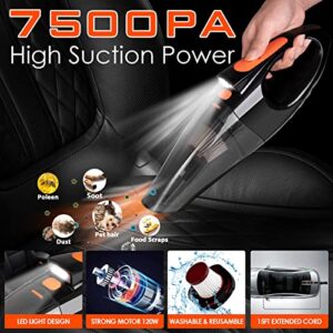 Viewsun 21PCS Car Cleaning Kit, Car Interior Detailing Kit with High Power Handheld Vacuum, Auto Detailing Drill Brush Set, Cleaning Gel, Complete Car Wash Kit Supplies for Deep Cleaning