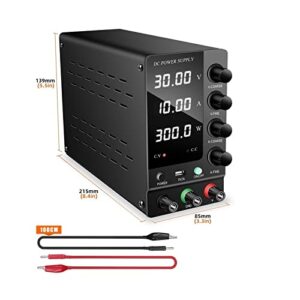 DC Power Supply Variable Lab DC Power Supply Adjustable Switching Regulated Switching Bench Source Supply Switching Regulated Variable Coarse and Fine Adjustments Voltage Regulator