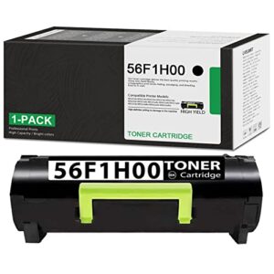 lve 56f1h00 high yield toner cartridge replacement for lexmark 56f1h00 ms321dn ms421dn ms421dw ms521dn ms621dn ms622de mx321adn mx521de mx522adhe mx622ade mx622adhe printer, 1 pack black.