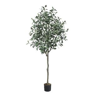 chantoo olive tree 5ft olive trees artificial indoor faux olive tree artificial olive tree for office home decor faux plants indoor tall fake plants with realistic trunk and lifelike fruits
