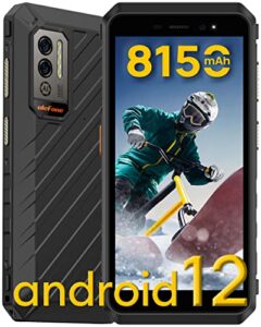 ulefone power armor x11 pro rugged smartphones unlocked, ip69k waterproof phone, 8150mah battery, android 12, 8-core 8gb+64gb, 16mp ai camera, 5.45'' hd+, 3-card slots, dual 4g, gps, nfc