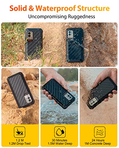 Ulefone Power Armor X11 Pro Rugged Smartphones Unlocked, IP69K Waterproof Phone, 8150mAh Battery, Android 12, 8-Core 8GB+64GB, 16MP AI Camera, 5.45'' HD+, 3-Card Slots, Dual 4G, GPS, NFC