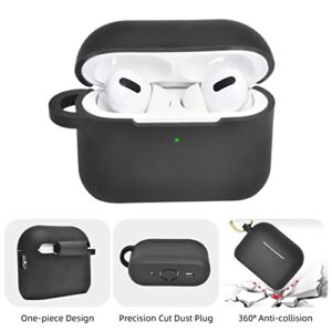 AirPods Pro 2nd Generation Case Cover (2022), ORATYFAN Silicone AirPod Pro 2 Case with Cute Chain Bracelet Keychain, iPod Pro 2 Shock-Absorbing Protective Case Accessories for Women Girls (Black)