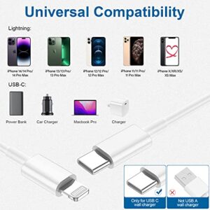 USB C to Lightning Cable [Apple MFi Certified] 4Pack 3FT iPhone Fast Charger Cable Compatible iPhone 14/14 Pro/14Pro Max/13/13 Pro/12/12 Pro/11/11 Pro/XR/XS/X/8/8 Plus/iPad