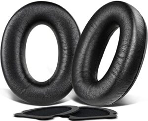 soulwit lambskin replacement ear pads for bose a20 aviation headset, aviation headset x a10, earpads cushions with softer leather, high-density noise isolation foam - lambskin