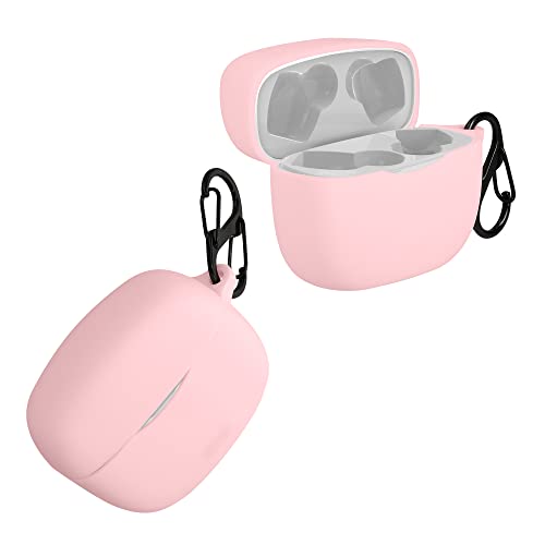 kwmobile Case Compatible with JBL Tune 215TWS Case - Silicone Cover Holder for Earbuds - Dusty Pink